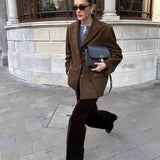 Juliette Caruso | Oversized Suede Jacket For Women