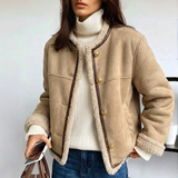 Sophie Dubois | Shearling Luxe Suede Jacket For Women