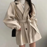 Amélie Laurent | Elegant Belted Trench Coat For Women