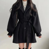 Sofia Bellini | Belted Oversized Trench Coat with Soft Tailored Finish For Women