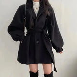Sofia Bellini | Belted Oversized Trench Coat with Soft Tailored Finish For Women
