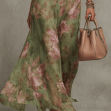 Avelisse – Floral Halter Maxi Dress