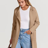Camille Laurent | Elegant Longline Coat For Women