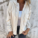 Léa Morel | Corduroy Hooded Jacket For Women