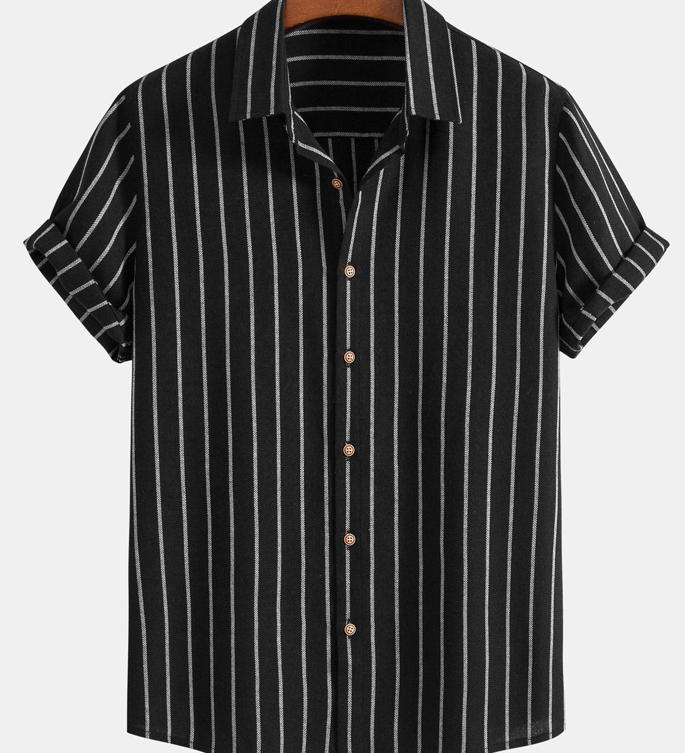 Cotton Brot Strangement Butt Up Shirt