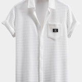 Korte Mouw Wafelshirt & Trekkoord Wafel Joggingbroek