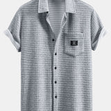 Korte Mouw Wafelshirt & Trekkoord Wafel Joggingbroek