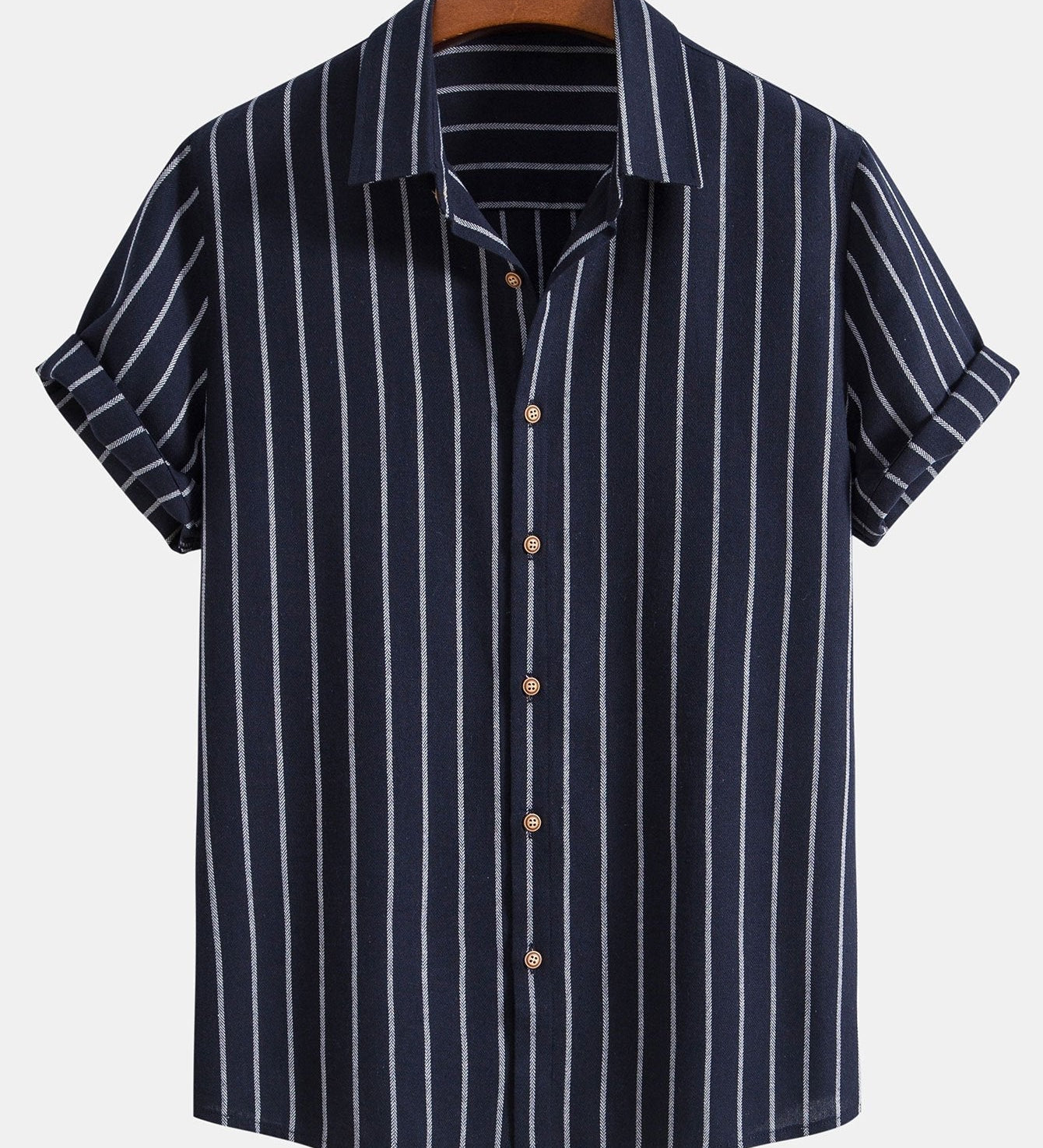 Cotton Brot Strangement Butt Up Shirt