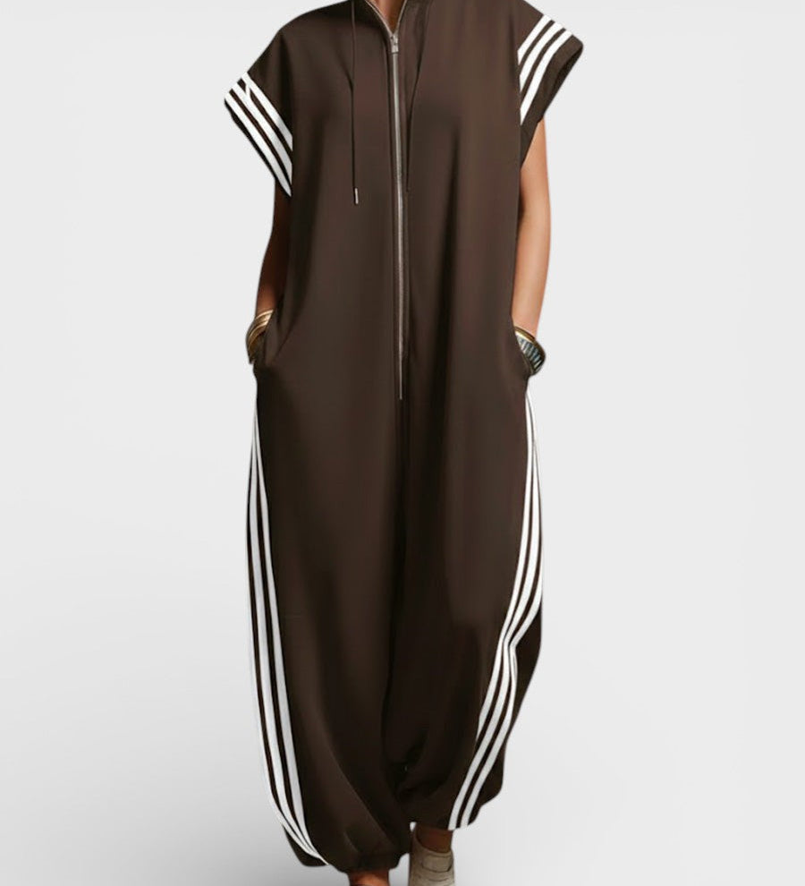 Valeria™ Zip Neck Jumpsuit