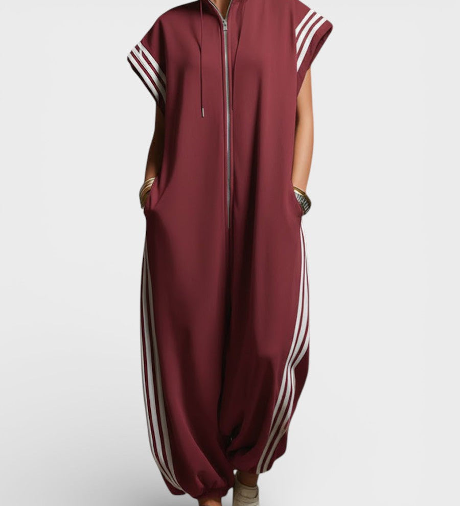Valeria™ Zip Neck Jumpsuit