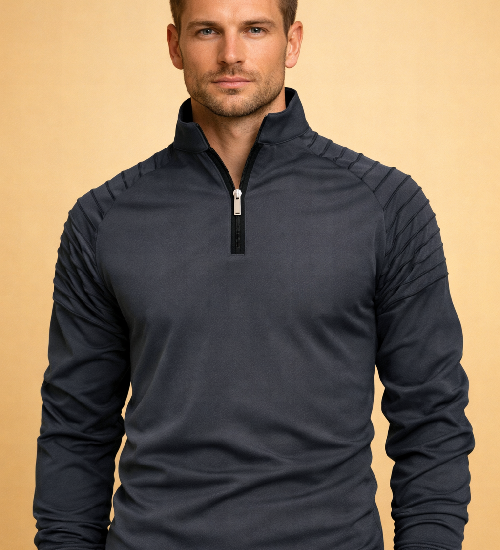 Marco Bellini | Performance Zip Neck Long Sleeve For Men