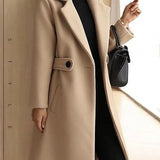 Elena Whitmore | Premium Belted Long Wool Coat For Women
