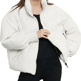 Mia Thompson | Cropped Quilted Puffer Jacket For Women